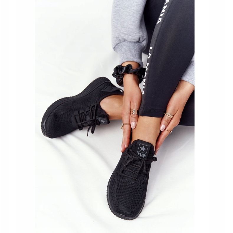Kvinders slip-on sorte sportssko 2