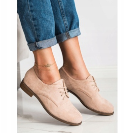 Seastar Snøresko i ruskind beige 2