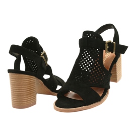 Evento Gennembrudte Damesandaler Sort 21SD35-3581 2