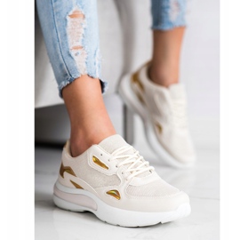Creamberry'S Sneakers med Holo -skær beige 2