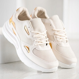 Creamberry'S Sneakers med Holo -skær beige 1