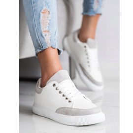 SHELOVET Stilfulde hvide sneakers 2