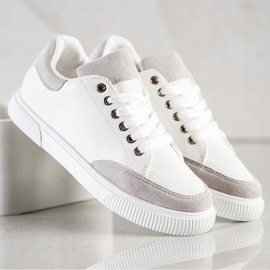 SHELOVET Stilfulde hvide sneakers 1