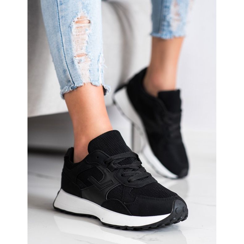 SHELOVET Sorte sneakers 1