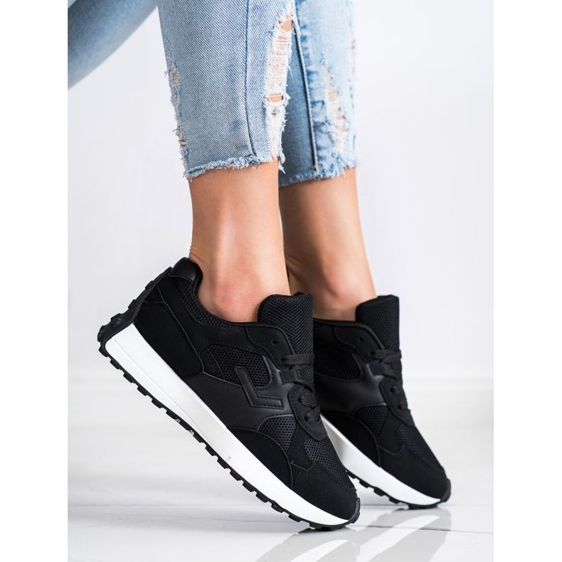 SHELOVET Sorte sneakers 2