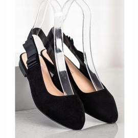Sergio Leone Slip-on pumper med sløjfe sort 1