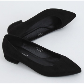 Sorte pumps lave hæle sort CL70P Sort 1