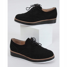 Sorte loafers med snøre til kvinder 8998-46 Sort 1
