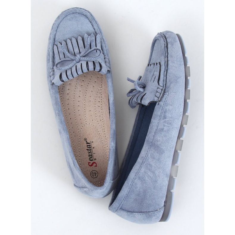 Blå kvinders loafers GS11P Blå 1