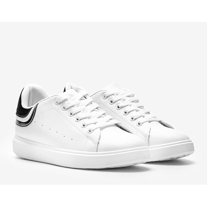 Sort Makaila kvinders hvide sneakers 1