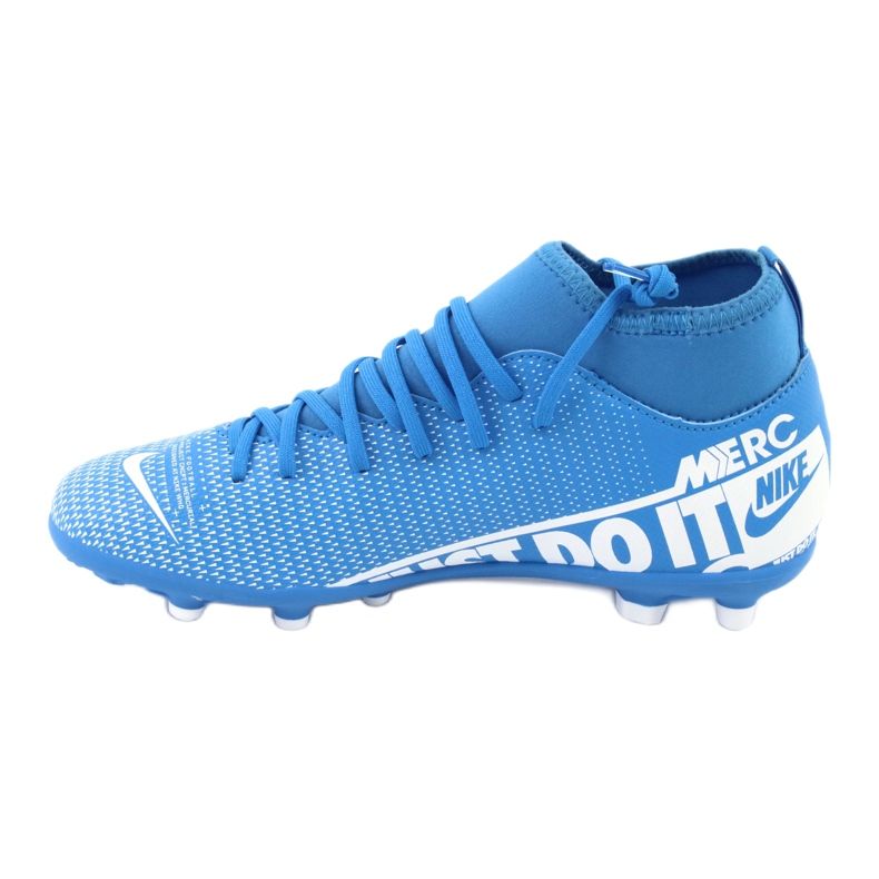 Nike Mercurial Superfly 7 Club FG / MG Jr AT8150-414 fodboldsko blå 1