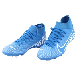 Nike Mercurial Superfly 7 Club FG / MG Jr AT8150-414 fodboldsko blå 2