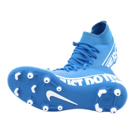 Nike Mercurial Superfly 7 Club FG / MG Jr AT8150-414 fodboldsko blå 4