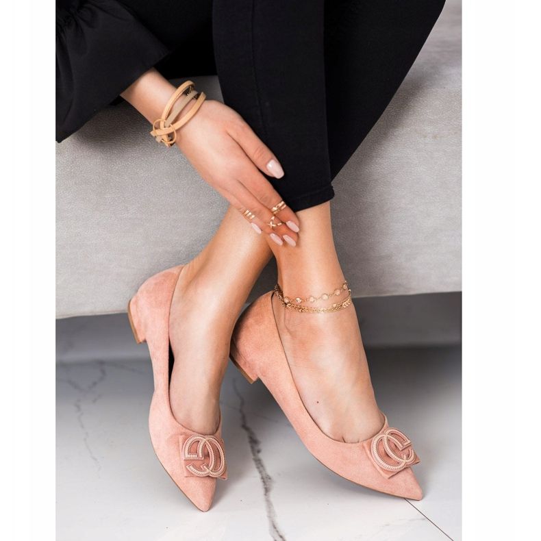 Fama Elegant Ballerina Med Ornament lyserød 2