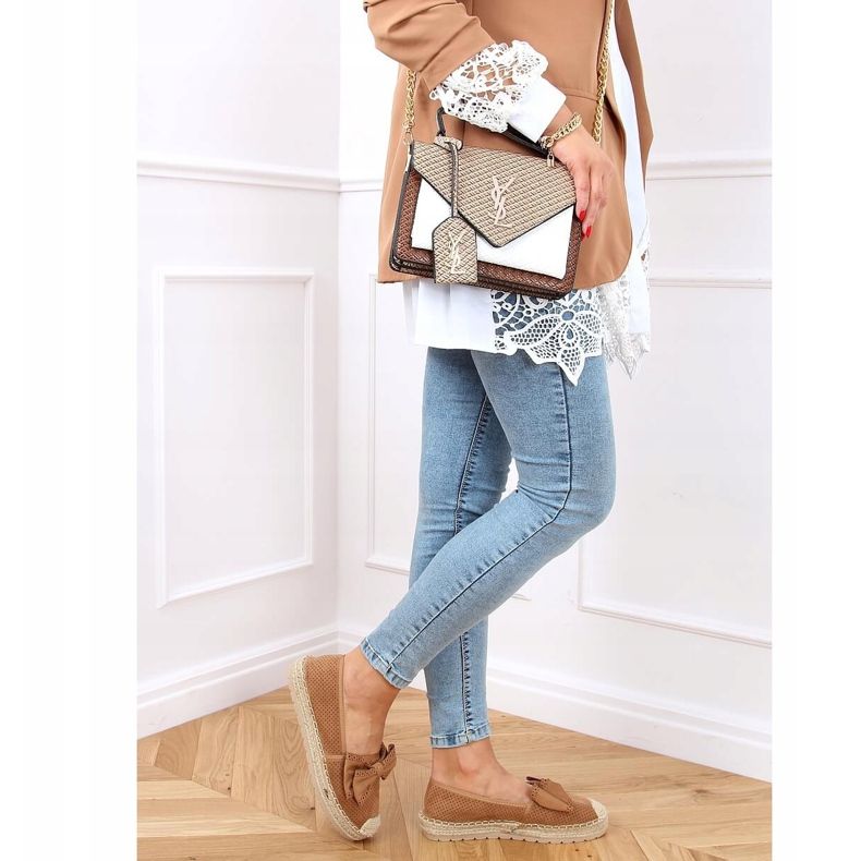 Espadriller til kvinder kamel J131-22 Camel brun 2