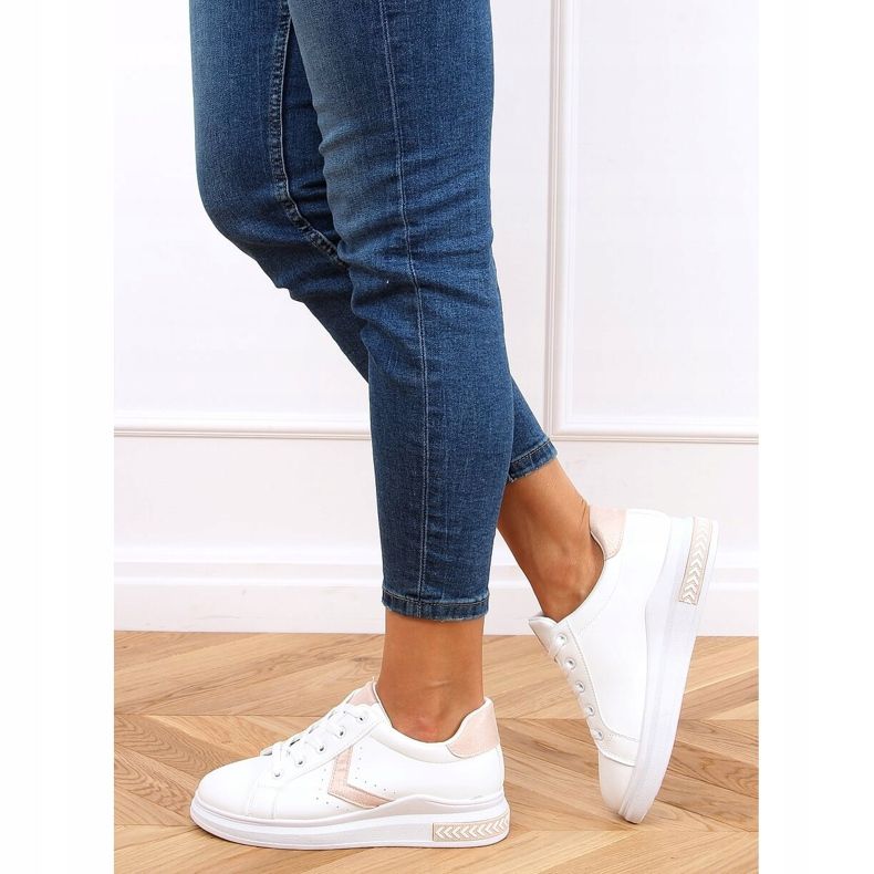 Hvide kvinders sneakers CC-40 Pink lyserød 2
