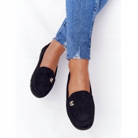 PS1 Kvinder sorte ruskind loafers Madelyn 2