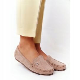 PS1 Loafers i ruskind til kvinder Beige Madelyn 2