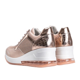 Lyserøde guldsneakers på Jimena -kilen 2