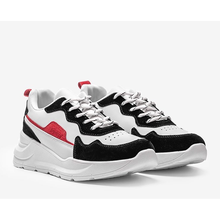 Hvide sneakers med sort Alexia tilbehør 1