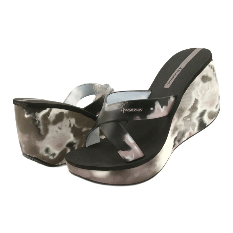 Kvinders Ipanema 83071 Lipsick Straps VII tøfler sort grå 2