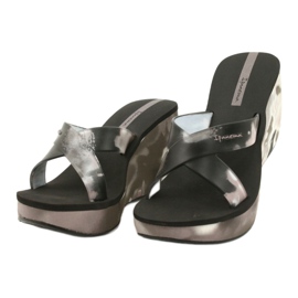 Kvinders Ipanema 83071 Lipsick Straps VII tøfler sort grå 1