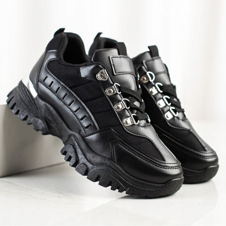 SHELOVET Sorte sneakers 2
