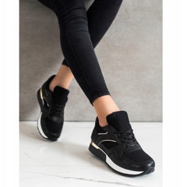 SHELOVET Stilfulde sneakers til foråret sort 2