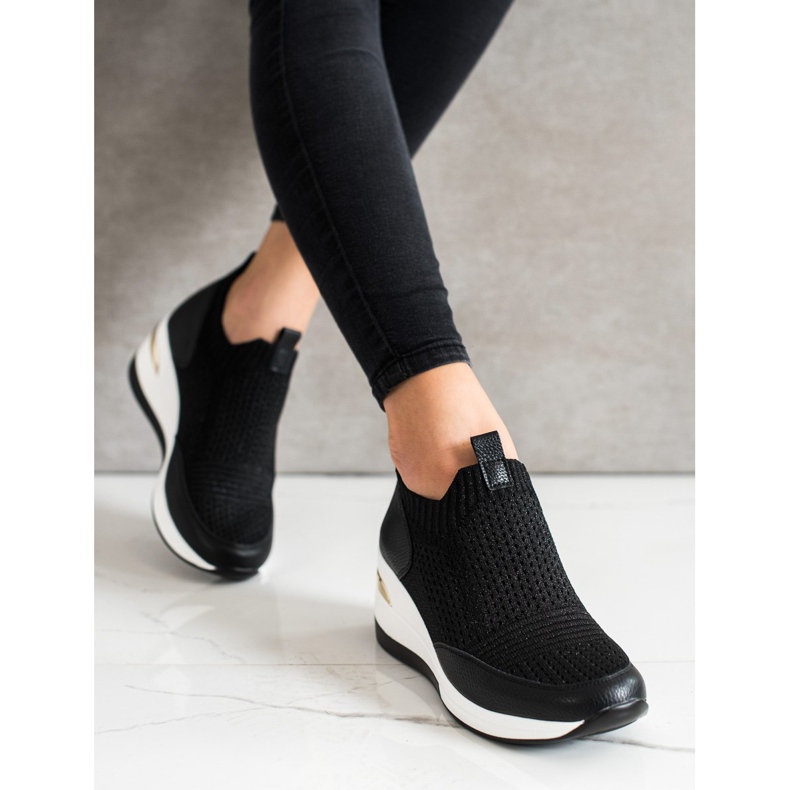 ARTIKER Sorte tekstilsneakers 2