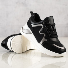 Weide Behagelige stilfulde sneakers sort 1