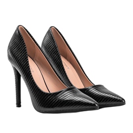 Sorte pumps på Blanca -hælen 1