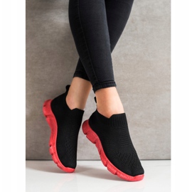 SHELOVET Moderigtige Slip-On sneakers sort 1