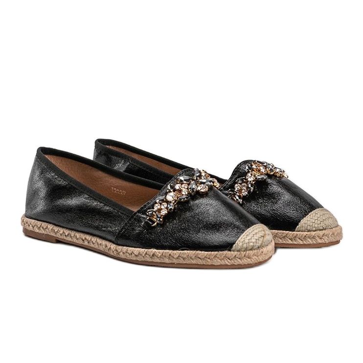 Sort Dylan øko-læder espadriller 1