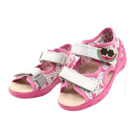 Befado sandaler børnesko 065P148 lyserød sølv grå 2