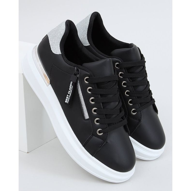 Sorte kvinders sneakers F006 Sort 1