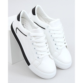 Kvinder sort og hvide sneakers A88-86 Sort 1