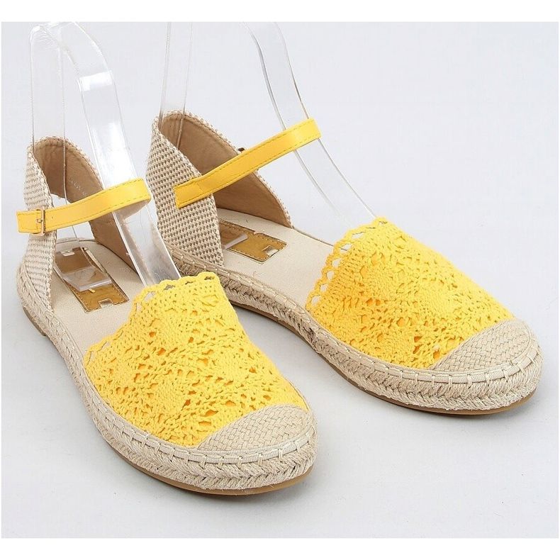 LX201 Gule honningblonde espadriller beige 1