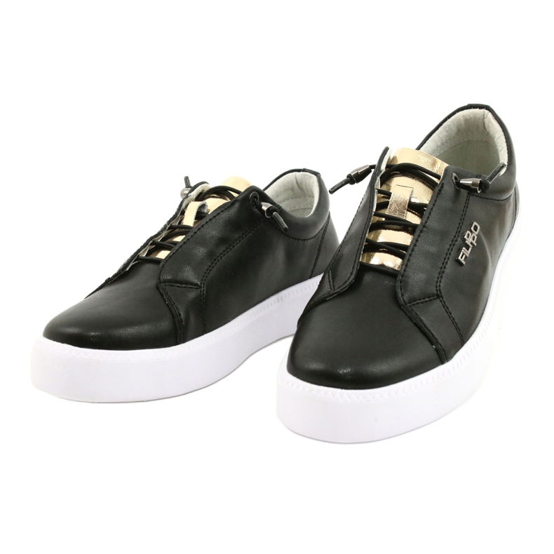 Filippo Stilfulde sorte lædersneakers DP2041/21 BK Sort 1