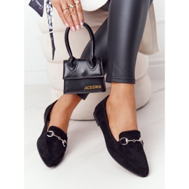 Loafers til kvinder Sergio Leone MK711 ruskind sort 2