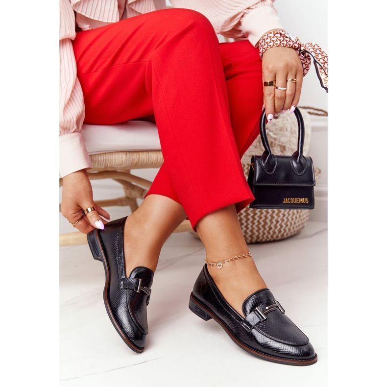 Dame Loafers Sergio Leone PB253 Sort 2