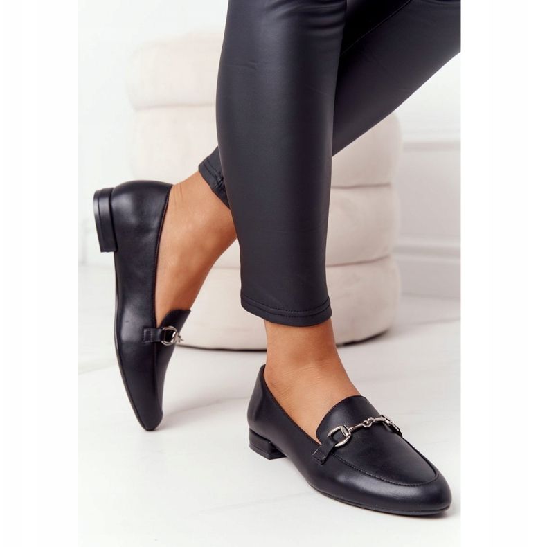 Dame Loafers Sergio Leone MK733 Sort 1