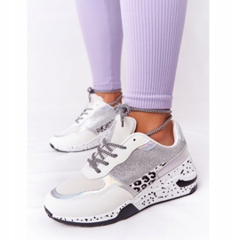 NEWS Kvinders Wedge Sneakers Hvid Med Brocade Avery 1