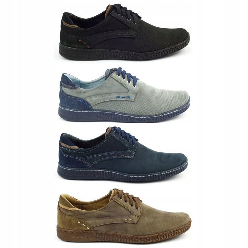 KOMODO Casual herresko 848 sort brun 1