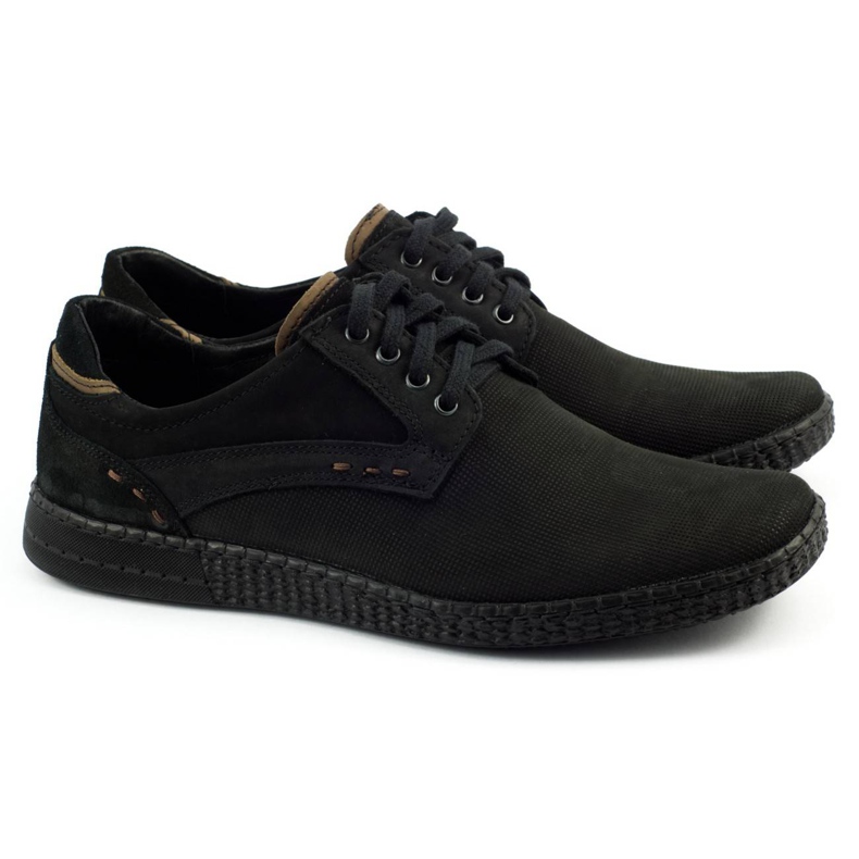 KOMODO Casual herresko 848 sort brun 3