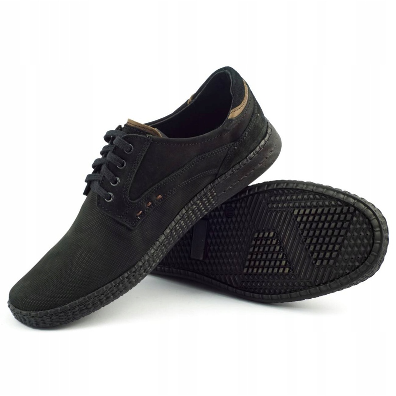 KOMODO Casual herresko 848 sort brun 4