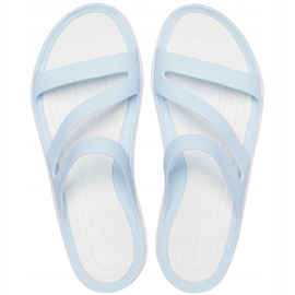 Crocs Kvinders hjemmesko Swiftwater blå-hvid 203998 4JQ 1