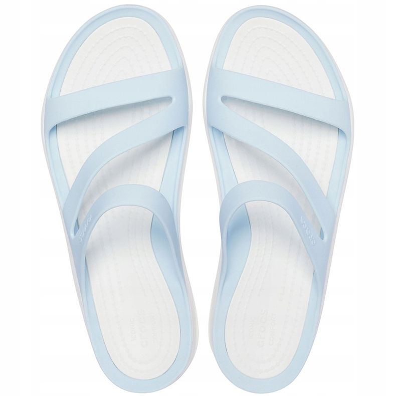 Crocs Kvinders hjemmesko Swiftwater blå-hvid 203998 4JQ 1
