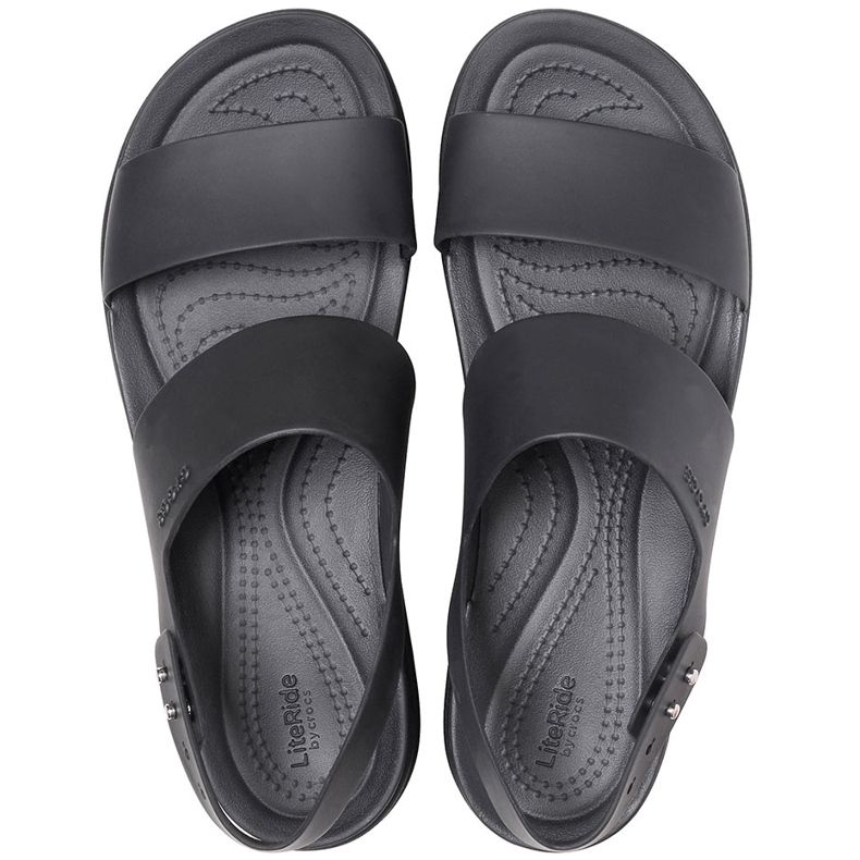 Crocs damesandaler Brooklyn Low Wedge sort 206453060 1