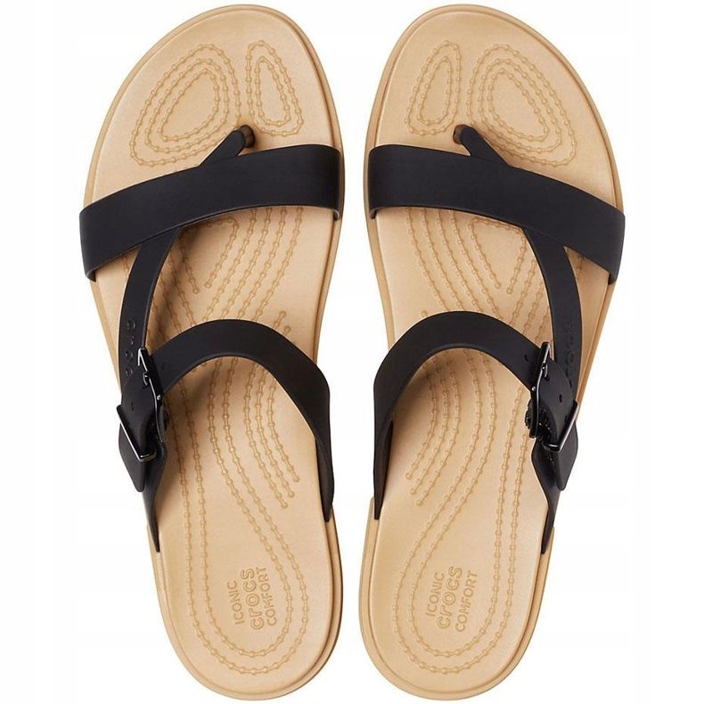 Crocs Sandaler til kvinder Tulum Toe Post Sort 206108 00W 1