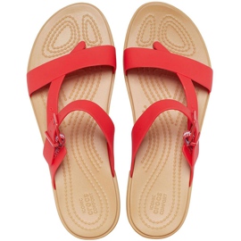Crocs Kvinders hjemmesko Tulum Toe Post rød 206108 8C1 1